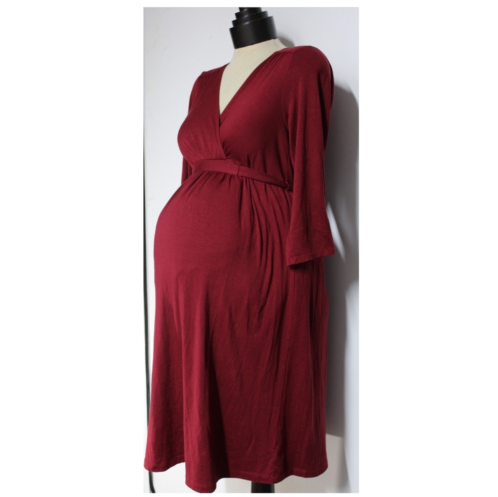 🌎MOTHERHOOD ~ Maternity red dress (M)